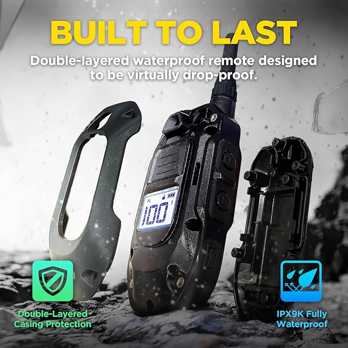 Dogtra 280X 2-Dogs E-Collar with Remote [New Edition] 10 lbs+, 1/2 Mile Range, LED Light, 100 Levels of Control for Stubborn Dogs, Waterproof, Boost for Quick Recall, Vibration, Safety Lock & Tone