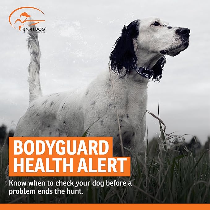 SportDOG FieldSentinel 1825 Remote Trainer with Bodyguard Health Alerts - Reliable Off-Leash Control - Adjustable Training Collar - Quick Charge Collar - 1-Mile Range - Black