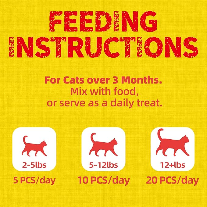 Just Try 16 OZ Chicken Cat Treats with Taurine for Indoor Cats, High Protein Low-Calorie Cat Snacks, Healthy Crunchy Treats, Grain-Free Health Biscuit and Training Treats