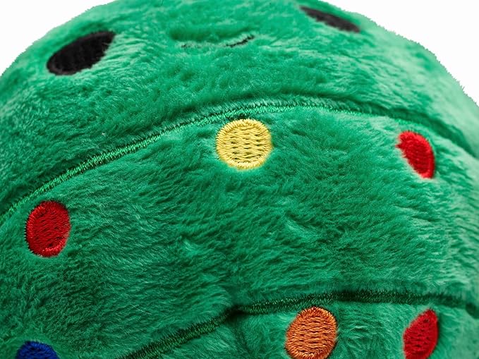 Flourish Pets 2 in 1 Large Christmas Tree Multi-Layer Chew Toy for Active Dogs | Non-Toxic BPA Free Double Stitched Soft Fabric and Long-Lasting Dog Plush Toys (5" Prancer) (Large Christmas Tree)