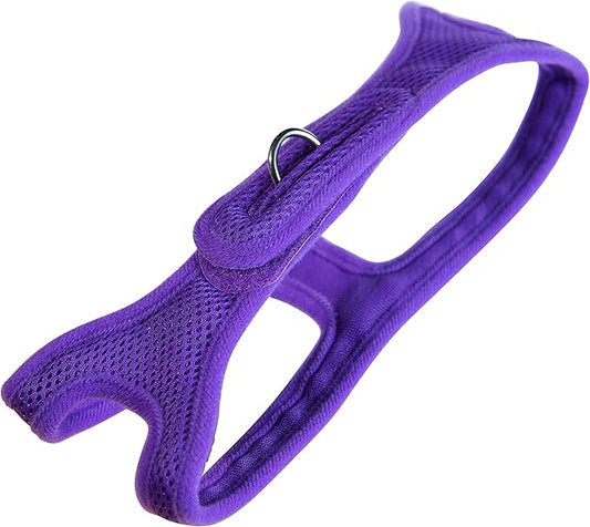 Velpro Mesh Pet Shoulder Harness Collar, 17"-18", Purple