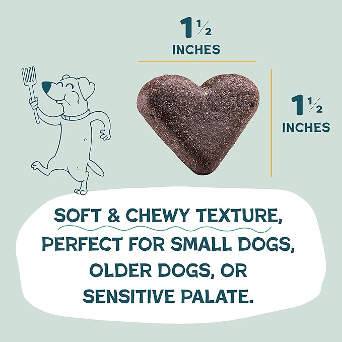 Shameless Pets Soft-Baked Dog Treats - Bananas for Bacon, Grain-Free Snacks for Medium & Large Dogs, Natural & Healthy Doggy Chews with Omega 3 & 6, Treats for Older & Senior Dogs, Made in USA