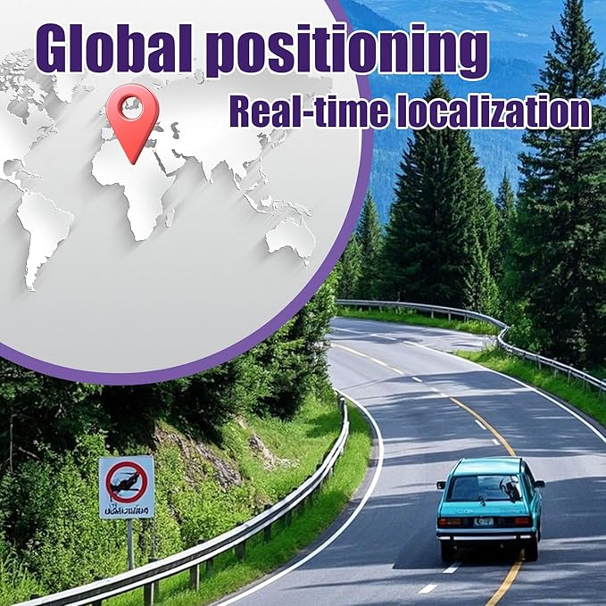 GPS Tracker for Vehicles,Cars,Kids,Pets,and Motorcycles | Real-Time Location Tracking | No Monthly Fee No Subscription | Mini Hidden GPS Tracker Device for Car,Dog,Elderly,and Personal Use