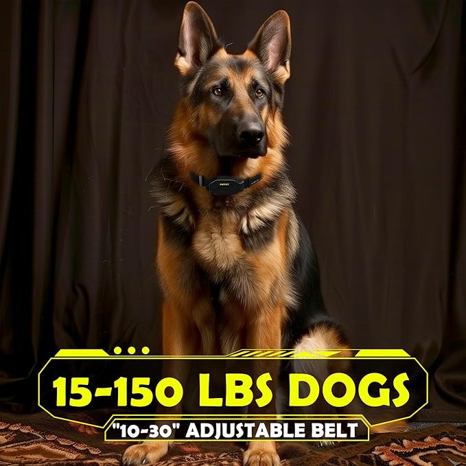 PATPET Dog Training Collar, 1.2 Mile Range 101 Training Levels Dog Shock Collar with Remote Control (15-150 lbs), Waterproof 100% Safe E Collar for Large Breed for Dogs Black with Bright Green