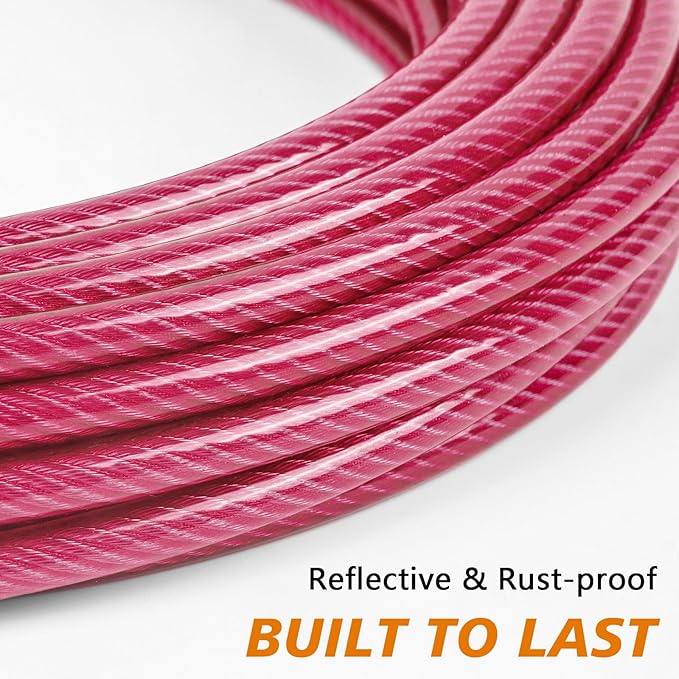 XiaZ Dog Tie Out Cable, 15ft Dog Lead for Yard, Heavy Duty Chain Line Outside for Small Medium Large Dogs Up to 250 lbs, Outdoor Dogs Runner Tether