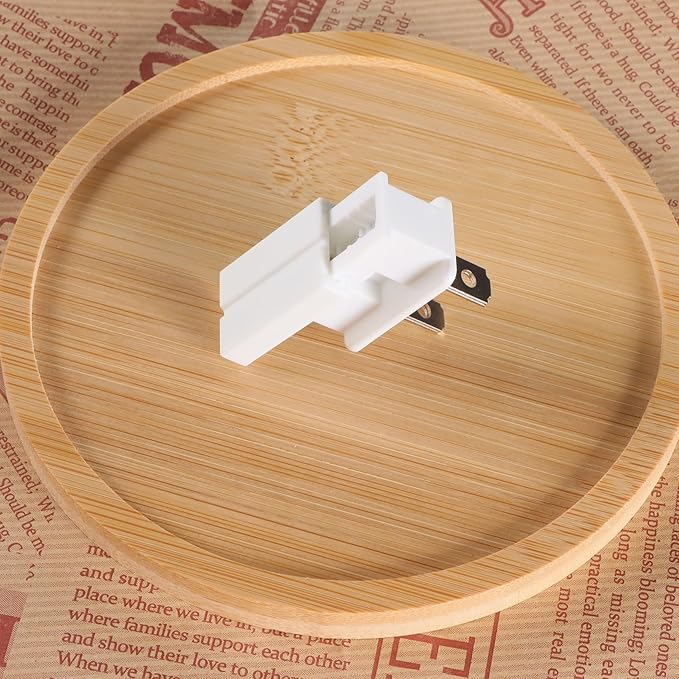 Electric Plugs - 25PCS Male Vampire Plug - SPT-1 White for Christmas Light Strings & Lamps and DIY Projects