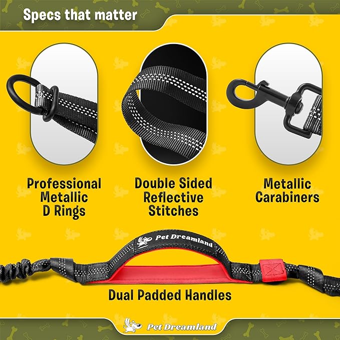 Exquisite Hands-Free Leash for Medium Dogs: Ultimate Comfort & Freedom for Running, Walking, Hiking. Premium Quality, Durable & Versatile Waist Dog Leash Belt. Your Dog Will Love It