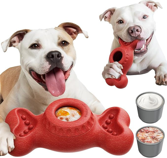 Frozen Dog Toy to Keep Them Busy, Though Dog Toys for Aggressive Chewers, Indestructible Dog Toy for Large Medium Small Breed, Chew Toys for Dogs Reduces Anxiety & Solve Boredom