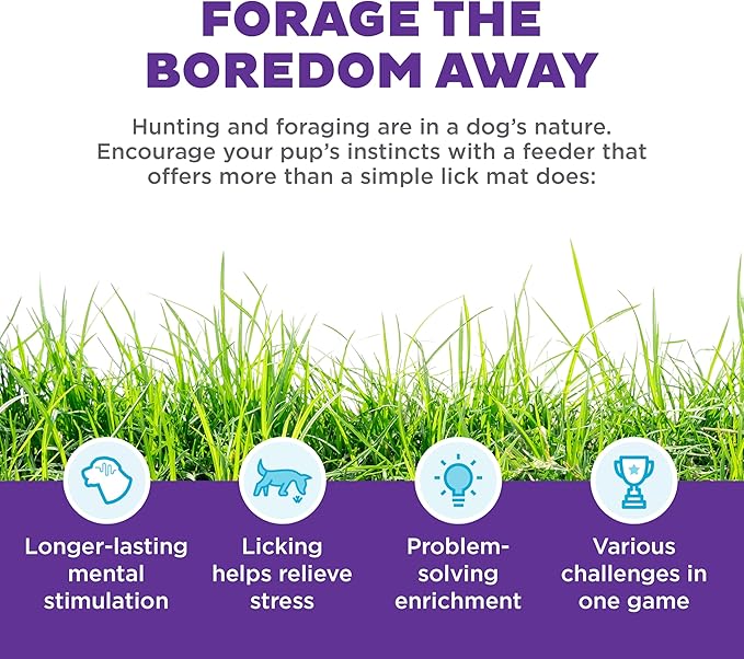 Dog Calming Bundle by Outward Hound – Includes Puzzle, Calming Chews, Plush Blanket & Chew Toys – Helps Relieve Anxiety from Fireworks, Thunderstorms, Travel & Guests – Enrichment for All Dog Sizes