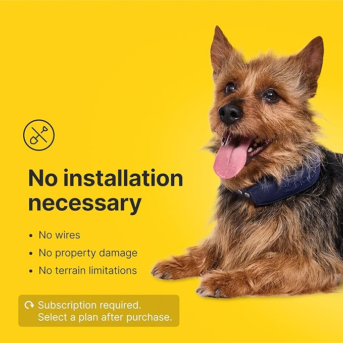 Halo Collar 4, GPS Wireless Dog Fence & Dog Training Collar with GPS Tracker, Subscription Required, Waterproof, Midnight, One Size