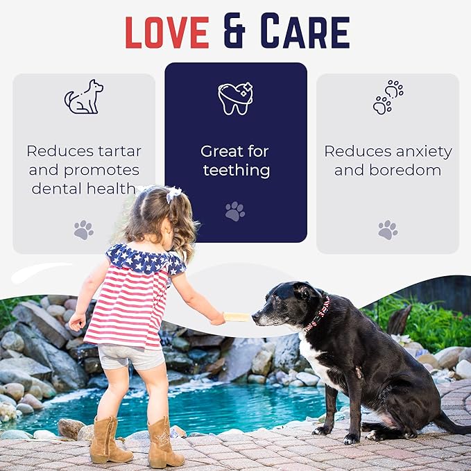 Devil Dog Pet Co. Himalayan Yak Cheese Dog Chews, Large - 3 Pack, 100% Natural & Healthy, Lactose-Free, Long-Lasting Dog Treats, Premium Yak Milk Chew Bones for Dogs