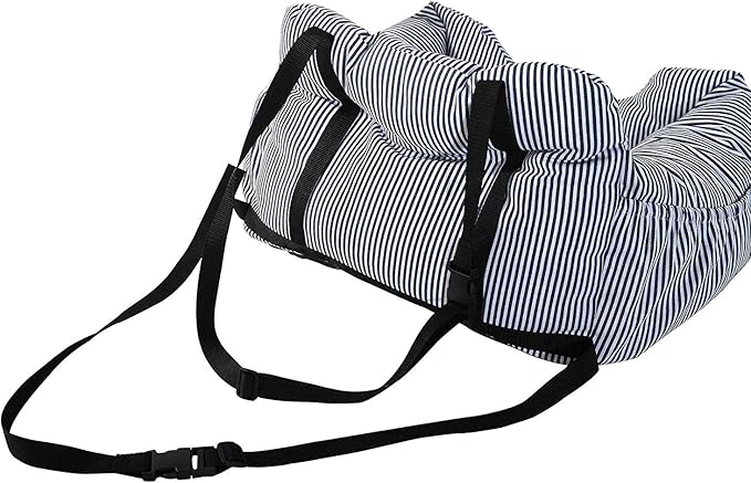 BLOBLO Dog Car Seat Pet Booster Seat Pet Travel Safety Dog Bed for Car with Storage Pocket