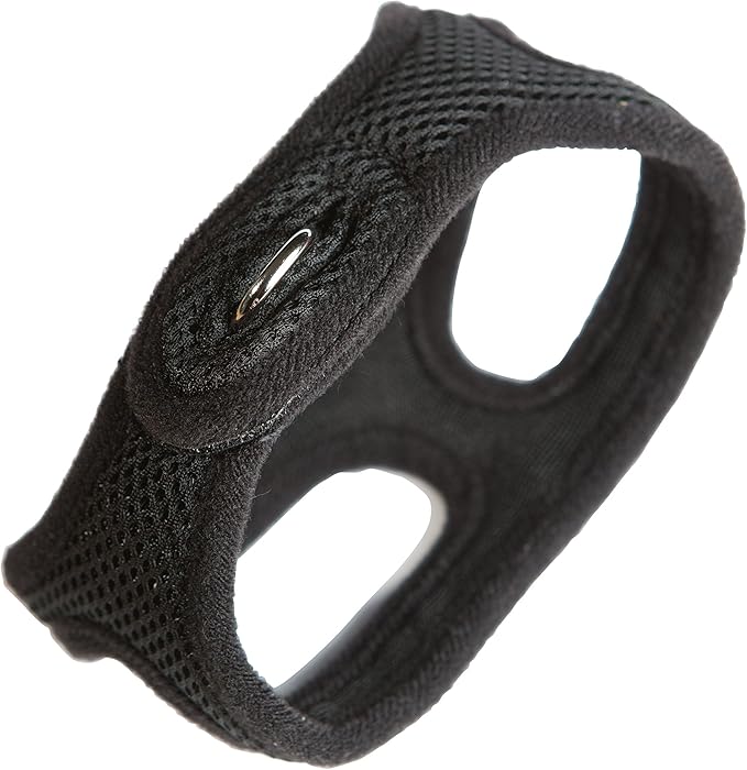 Velpro Mesh Pet Shoulder Harness Collar, 11"-12", Black