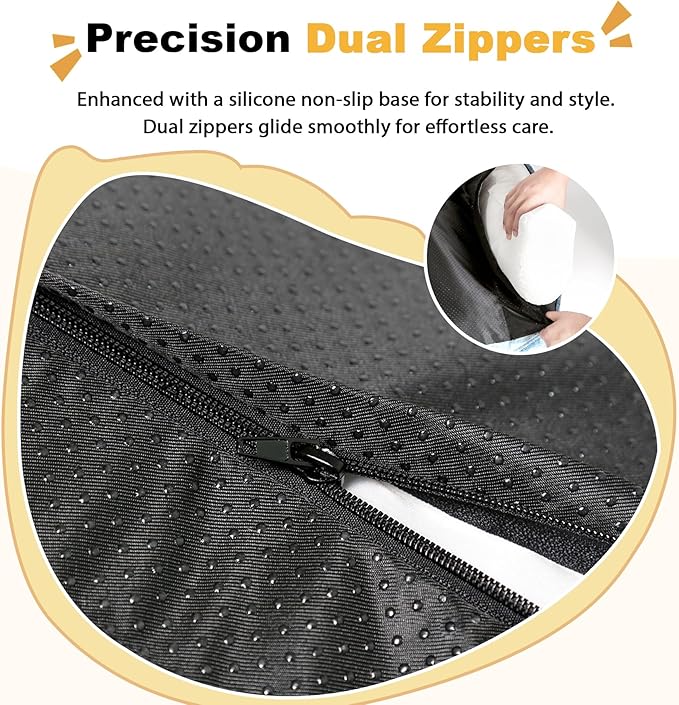 Orthopedic Dogs Bed Medium Size Dog, Comfort Pet Couch with Sides, Non-Slip Bottom, Supportive Foam Medium Dog Beds with Washable Removable Cover, Grey, 35"