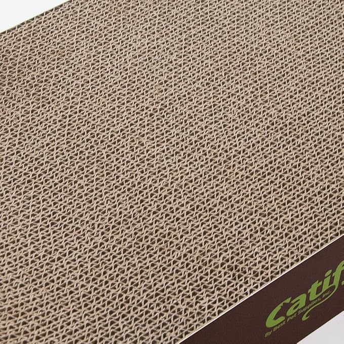 Best Pet Supplies Catify Cat Scratcher, Fun Interactive Scratchers, Posts, Poles, Claw Safe, Furniture Saver Indoor Play Support Natural Cat Behaviors Heavy Duty - Lounger I
