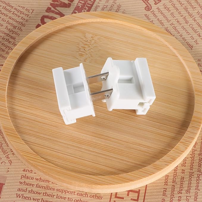 Electric Plugs - 25PCS Female Vampire Plug - SPT-1 White for Christmas Light Strings & Lamps and DIY Projects