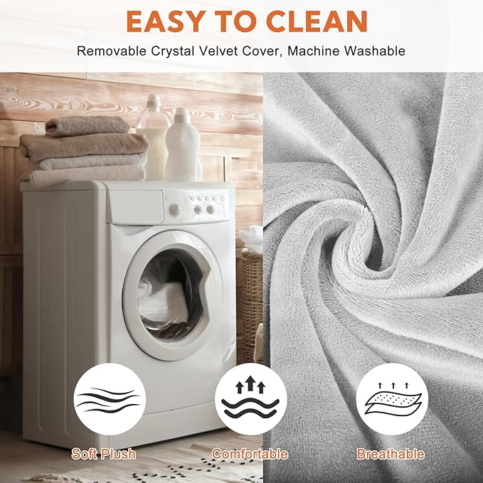 Heating Pad for Cats and Dogs Outdoor,Indoor Warming Cat Heating Pad, Waterproof，Chew Resistant Cord (Grey, 28 X 16)