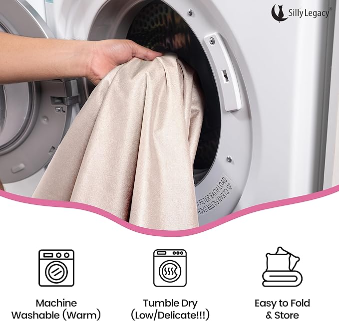 SILLY LEGACY Thin Reversible Waterproof Protective Cover or Liner for Bed or Couch (Twin Size 90 x 55 inch), for Dogs and Cats, Babies; Incontinence, Urine, Drool