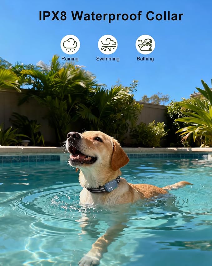 Jugbow Dog Shock Collar - 4200FT Dog Training Collar with Remote, IPX8 Waterproof Electric Dog Collar with 4 Training Modes, Security Lock, Rechargeable eCollar for 10-120lbs Dogs(DBU)