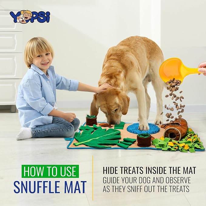 Snuffle Mat for Dogs Large Breed 39.4''x23.6''- Interactive Dog Toys for Boredom - Sniff mat - Mental Stimulation - Enrichment Toys