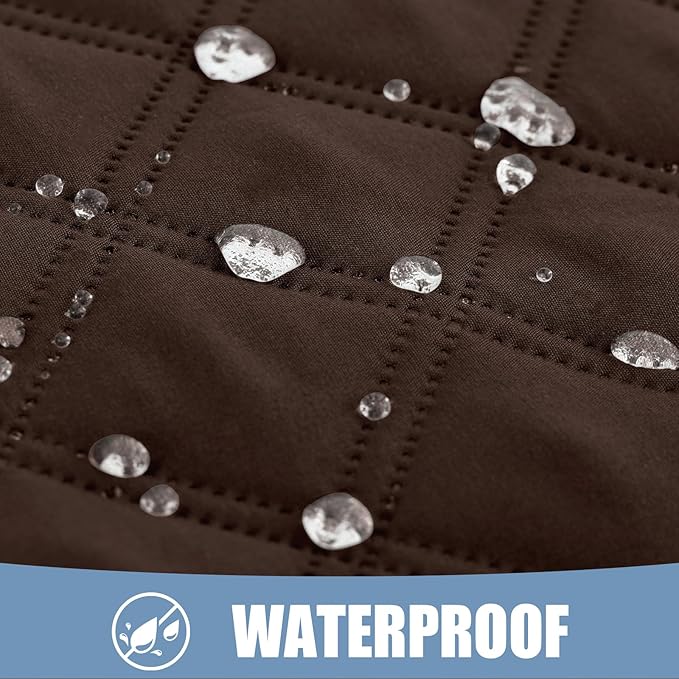 Smiry Waterproof Dog Bed Cover Pet Blanket, Soft Washable Dog Blanket for Furniture Bed Couch Sofa Reversible, Checkered (40"x70", Chocolate/Chocolate)