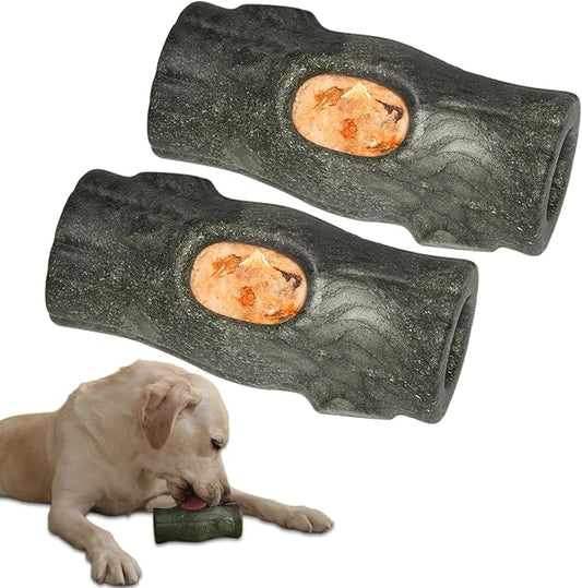 2 Pack Interactive Dog Toys for Aggressive Chewers, Long-Lasting Frozen Dogs Treat Holder to Keep Them Busy, Indestructible Dog Enrichment Toys - Reduce Anxiety, Safe for Large/Medium Breed
