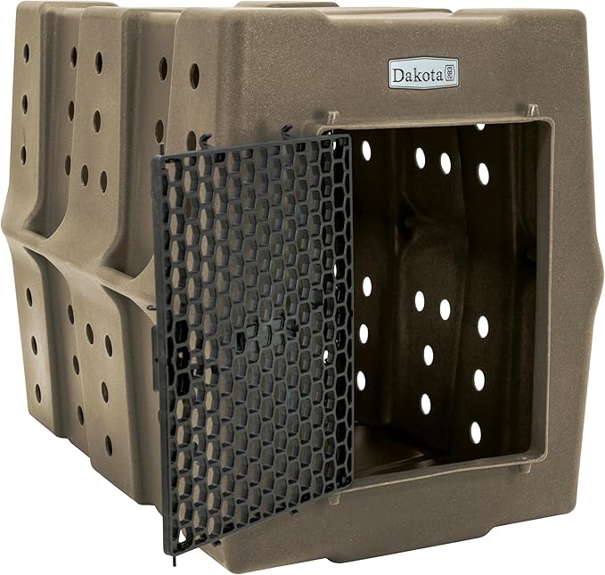 Dakota 283 Canine Rough and Tough Economy Dog Crate w/ Removable Two-Way Door - Heavy Duty Outdoor Kennel for XL Breed Dogs (Coyote Granite, Extra Large)