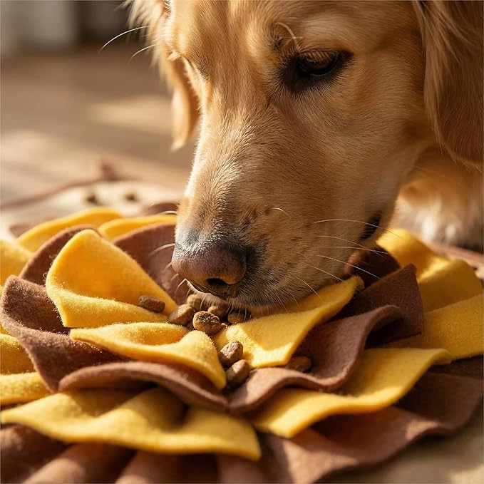 Sniffing Mat for Dogs,Pet Snuffle Mat,Nosework Feeding Mat Slow Feeder,Educational Food Storage Toys,Puppy Interactive Puzzle Food Mat,Food Storage Mat for Self-Entertainment,Easy to Clean, Durable