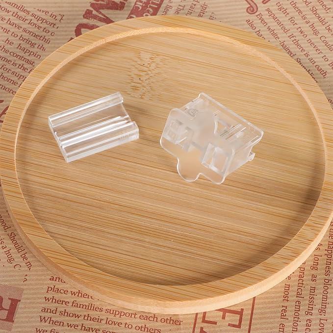 25PCS Electrical Plugs SPT-1 Female Vampire Plugs - Electrical Plug Replacement - Transparency for Christmas Lighting Decoration