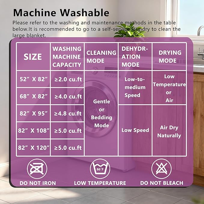 Waterproof Blanket for Couch, Leak Proof Dog Bed Blankets Reversible, Pet Throw Sofa Furniture Protector Machine Washable-68 x82,Purple+Cream