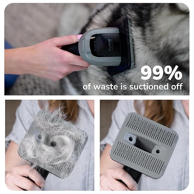 FURME Original Pet Grooming Vacuum Kit - Cat & Dog Grooming Kit for Easy Pet Care at Home, Quiet & Safe Dog Hair Remover Machine with Brush, Clipper, Shedding & Cleaner Tools & 4.5L Canister