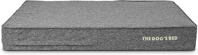 The Dog’s Bed Orthopedic Memory Foam Dog Bed, XL Grey Linen, Pain Relief for Arthritis, Hip & Elbow Dysplasia, Post Surgery, Lameness, Calming, Waterproof Washable Covers, Veterinary Approved