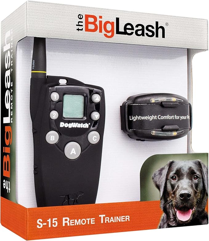 DogWatch S-15 No Shock Dog Training Collar with Remote 1/2 Mile Range - Dog Collar Beep and Vibration, Waterproof & Rechargeable Collar for Small Medium Large Dogs