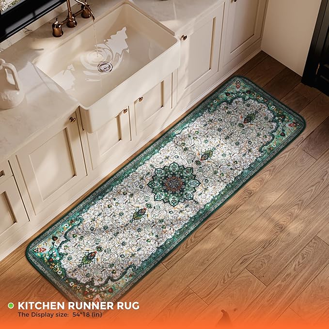 Hompet 2 Pack Super Absorbent Dog Door Mat for Muddy Paws, Washable Pee Pads for Dogs, Reusable Puppy Training Pads, Quick Dry Non-Slip Pet Entryway Rug, Leak-Proof Potty Pad for Indoor Floors 18x54