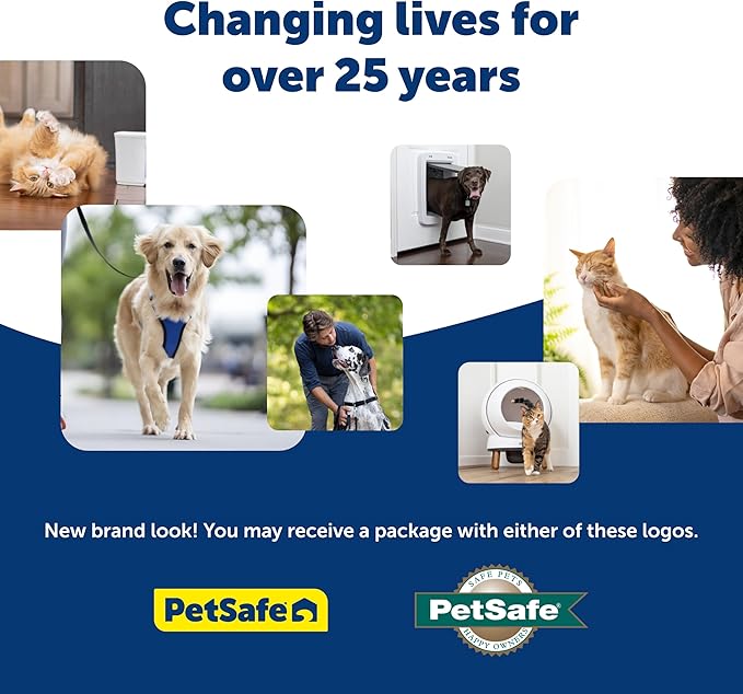 PetSafe Electronic Pet Door - Rust-Proof Programmable Smart Collar-Activated Dog or Cat Entry - Easy Installation & Space-Saving Design - Large - Fits Pets Up to 100 lb