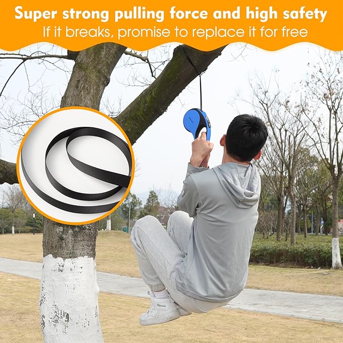 Retractable Dog Leash with Chew Proof Cable, 26Ft Heavy Duty Dog Leash for Medium Large Dogs up to 110lbs, 360° No Tangle, One-Handed Brake (Blue)