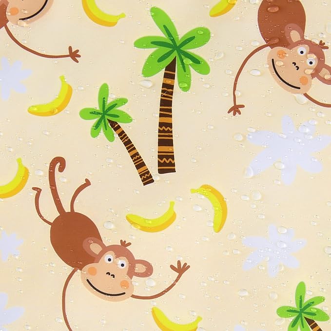 Dog Raincoats for Large Dogs Waterproof Hooded Rain Jacket with Reflective Strips Leash Hole & Poncho Adjustable Fit (Monkey,L)