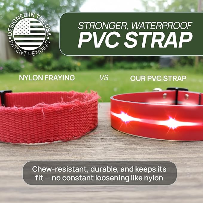 2-in-1 Dog Shock Collar with Remote & 360° LED Safety Lights – 4200FT Range Dog Training Collar, IPX8 Waterproof, 4 Training Modes, Rechargeable E-Collar for Small Medium & Large Dogs (10-120lbs)