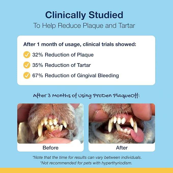 ProDen PlaqueOff Powder – Supports Normal, Healthy Teeth, Gums, and Breath Odor in Pets – 420 g