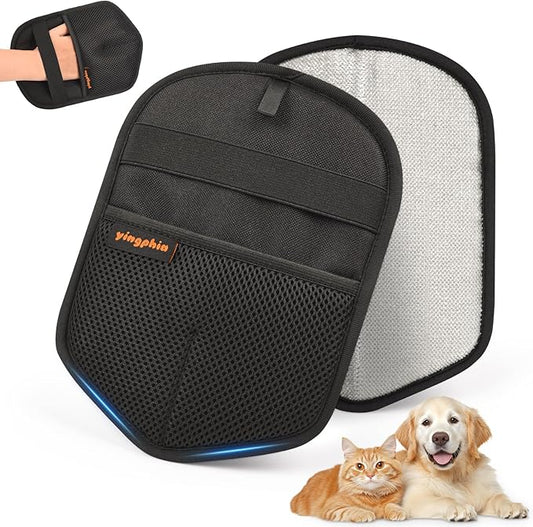 Washable Reusable Pet Hair Remover Glove for Dog & Cat Hair – Electrostatic Fur Removal Tool for Laundry, Clothes, Sofa, Carpet & Car Seats – Easy Clean Lint Remover for Pet Owners