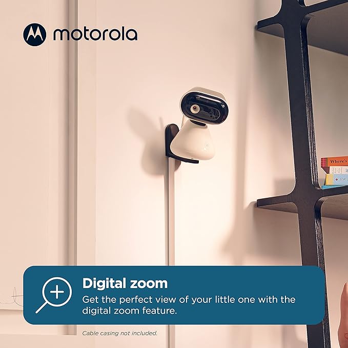 Motorola Baby PIP1500-2 - Indoor Video Baby Monitor w/ 2 Cameras, Parent Unit, Wall Mount, 1000-ft Range, Two-Way Audio, Room Temperature Monitoring (Renewed)