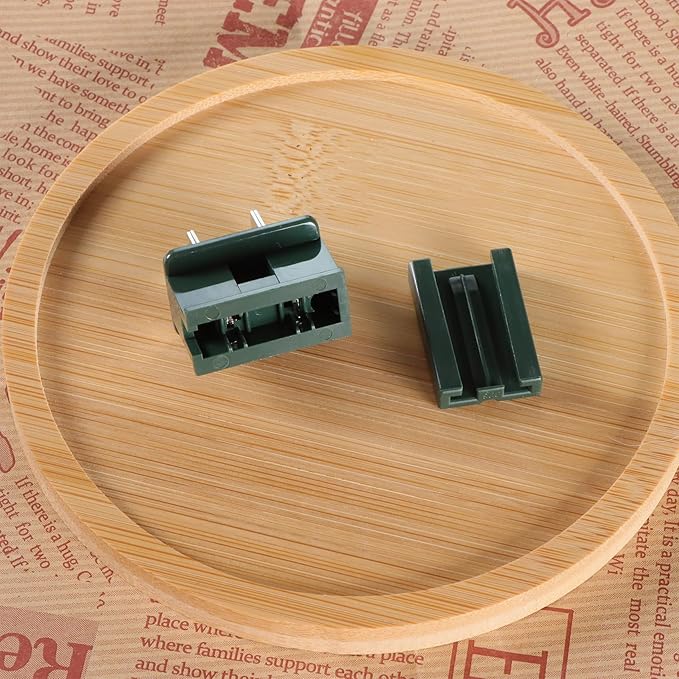 Male Vampire Plug - 25PCS SPT-2 Green Electric Plugs for Christmas Light Strings & Lamps and DIY Projects