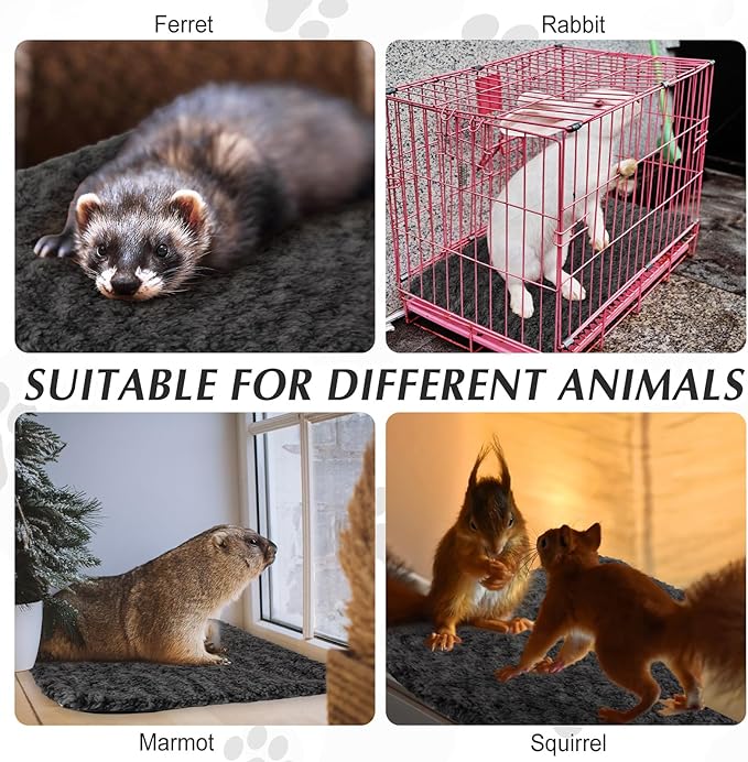 4 Pack Self Warming Cat Pads Self Heating Cat Mat Washable Homeless Dogs Thermal Pads Kennel Pad Reflects Body Heat Warm Crate Bed Mat for Indoor Outdoor Pet(Black,16 x 20 Inch)