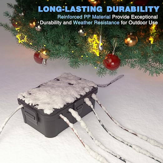 Flemoon IP54 Waterproof Box with Large Capacity Outdoor Weatherproof Box, Gray