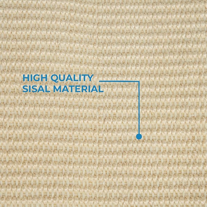 Best Pet Supplies Catify Cat Scratcher, Fun Interactive Scratchers, Posts, Poles, Claw Safe, Furniture Saver Indoor Play Support Natural Cat Behaviors Heavy Duty - Log (Cream)