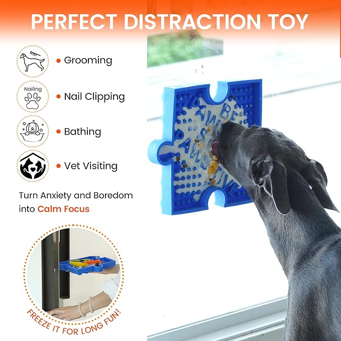 HowGo Puzzle Slow Feeder Lick Mat for Dogs, 38+ Suction Cups|Non-Slip Heavy Duty Maze Enrichment Bowl BPA-Free Silicone|Reduce Boredom Anxiety Free Combination (3PCs, Blue&Yellow&Red)