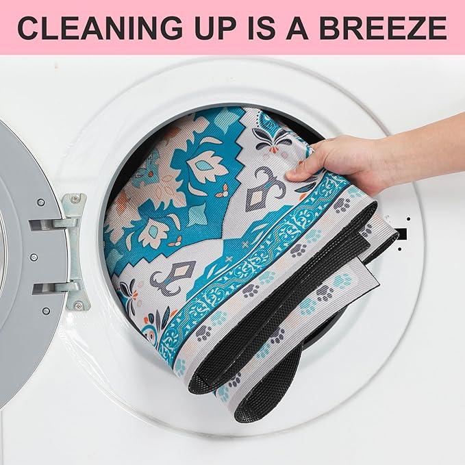 BEAUTYZOO Cat Litter Mat Litter Trapping Mat, 28"x 36" Large Litter Box Mat, Waterproof Kitty Litter Mat, Non-Slip Litter Rug Mats Pads for Floor Scatter Control, Soft on Paws & Easy to Clean, Pink