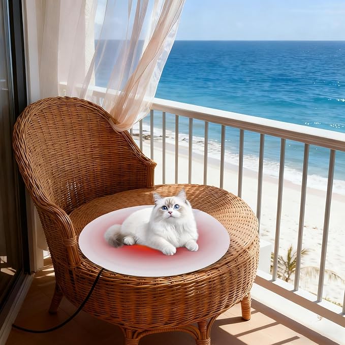 Outdoor Dog Heating Pad | 3-Level Electric Foldable Adjustable Warmer - Heated Pet Bed - for Cats Dogs Puppy Bunny House Outside Winter Travel Car Chair Couch Room Shelter