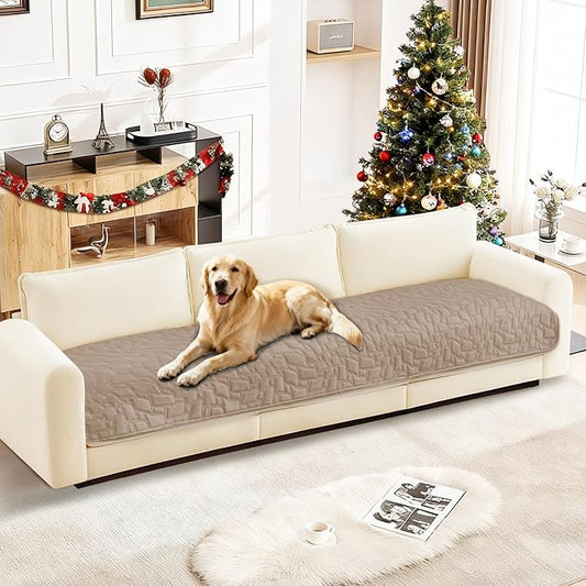 Waterproof Couch Covers for Pets, Waterproof Dog Bed Cover, Anti-Slip Soft Dog Blankets, Couch Cover for Dogs Washable, Pet Blanket for Puppy Large Dogs Cat (30x70 Inch, Khaki)