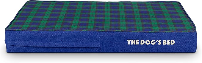 The Dog’s Bed Orthopedic Memory Foam Dog Bed, Medium Black Watch Tartan, Pain Relief Arthritis, Hip & Elbow Dysplasia, Post Surgery, Lameness Supportive, Waterproof Washable Cover, Veterinary Approved